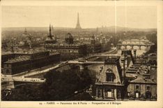 CPA Paris Panorama des Ponts Perspective des 8 ponts