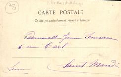 VINTAGE POSTCARD Paris Boulevard of the Nasturtiums Seen from Street Caumartin