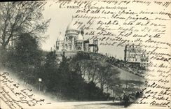 VINTAGE POSTCARD Paris L church of the Sacring Heart