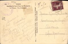 VINTAGE POSTCARD Paris the Basilica De Montmartre chorus