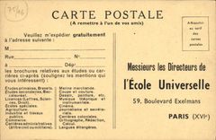 CPA Paris Ecole Universelle Le bureau de poste special