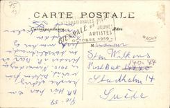 VINTAGE POSTCARD Paris Chaumont Hillocks the Lake Rocks and the View point