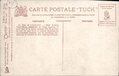 POSTAL Paris de la VENDIMIA el puente del palacio de L arzobispo de Notre Dame