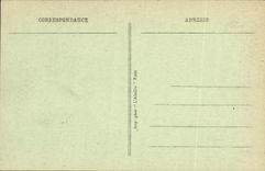 VINTAGE POSTCARD St Cloud Veue and Perspective of the Castle of the Dimension of L staircase