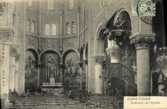 VINTAGE POSTCARD Holy Interior Cloud of L Church