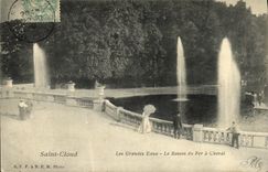VINTAGE POSTCARD Saint Cloud Large Water the Basin of the Horseshoe