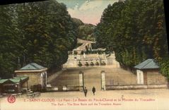 VINTAGE POSTCARD Saint Cloud the Park Basin of the Horseshoe and the Rise of Trocadero