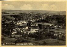 VINTAGE POSTCARD Remouchamps Panorama seen of Sougne