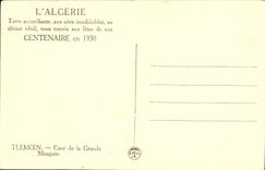 CPA Tlemcen Cour de la grande mosquee