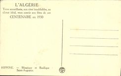 CPA Hippone Mosaique et basilique Saint Augustin