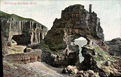 VINTAGE POSTCARD Carsaig Mull Arches