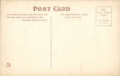 VINTAGE POSTCARD Carnavon Castle and bridge Boat