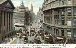 VINTAGE POSTCARD The Mansion House Poultry London