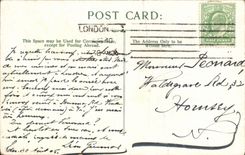 VINTAGE POSTCARD The Mansion House Poultry London