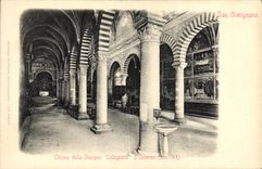 Della Instgne Collegiata L interno San Gimignano de Chiesa de la POSTAL de la VENDIMIA