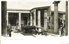 La POSTAL Pompeya de la VENDIMIA puso a del Vettii