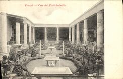 La POSTAL Pompeya de la VENDIMIA puso el dei Vettit Peristilic