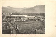 Dei Gladiatori de Soldati Scuola del dei de Pompeya Quartiere de la POSTAL de la VENDIMIA