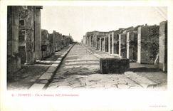 POSTAL Pompeya de la VENDIMIA via E Fontaua LED Abbondanza