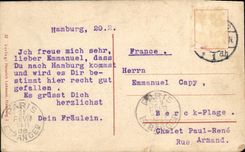 VINTAGE POSTCARD Kunsthalle Hamburg
