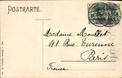 La POSTAL Francfort de la VENDIMIA tiene Sr  Schausspielbaus