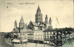 CPA Mainz Dom vom Hofchen gesehen