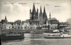 La POSTAL Coln de la VENDIMIA tiene derecho Frankenwerft