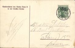 CPA Grabdenkmal des Grafen Enno ll in der Groben Kirche