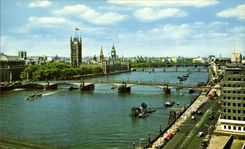 MODERN CARD Houses off Parliment Westminster London