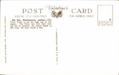 VINTAGE POSTCARD Big Ben Westminster London