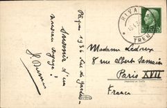 Di Vigilio de Lago di Garda Punta de la POSTAL de la VENDIMIA