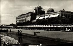 MODERN CARD Venezia Lido Beach of L Excelsior Hotel