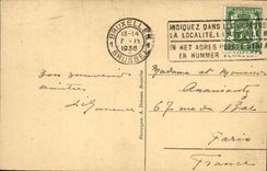 Opinion de Bruselas de la POSTAL de la VENDIMIA de lugares grandes