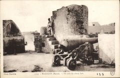 VINTAGE POSTCARD Mazagan a corner of the strong old man