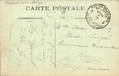 POSTAL Ypres de la VENDIMIA el mercado con los paneros de Militaria