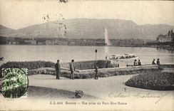 VINTAGE POSTCARD Geneva Seen from of the Park My Rest