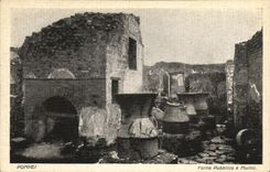 Pornografia Pubblico E Mulini de Pompeya de la POSTAL de la VENDIMIA