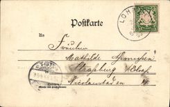 VINTAGE POSTCARD Gurss Aus Lohr