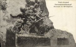 VINTAGE POSTCARD Old Armand Monument of the 152eme Militaria regiment