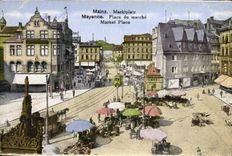 CPA Mainz Martoplatz Mayence Place du Marche 