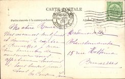 VINTAGE POSTCARD Liege Law courts Arcades of the Second Court