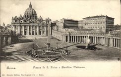 CPA Roma Piassa Pietro Basilica Vaticana