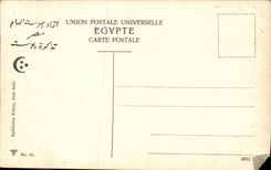 POSTAL Egipto Caravane de la VENDIMIA de los camellos con servicios