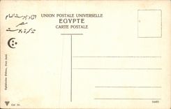 Solemnidad arabe de Egipto de la POSTAL de la VENDIMIA