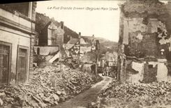 VINTAGE POSTCARD the Street Large Dining Hand Street Militaria
