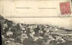 Opinion de los alrededores de Argel de la POSTAL de la VENDIMIA de Eugene Saint