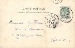 POSTAL Argel de la VENDIMIA la calle de Kasbah del Mar Rojo