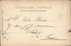 POSTAL San Remo de la VENDIMIA via la costa