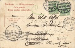 VINTAGE POSTCARD Bremen Rathsken