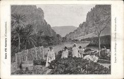 CPA Oasis d eL Kantara Contantine Lecon de jardinage a l ecole franco arabe